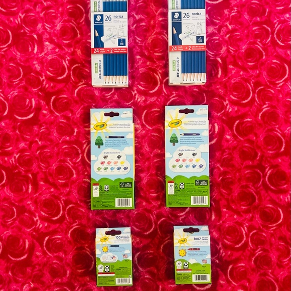 School supplies Crayola ColoredPencils&Crayons +Staedtler HB#2 pencils lots new - Picture 3 of 5